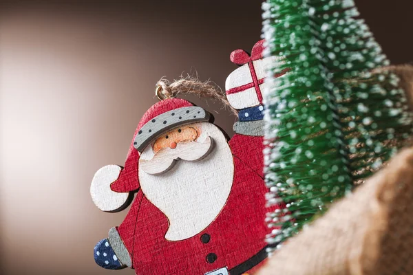 Santa Claus doll decoration — Stok fotoğraf