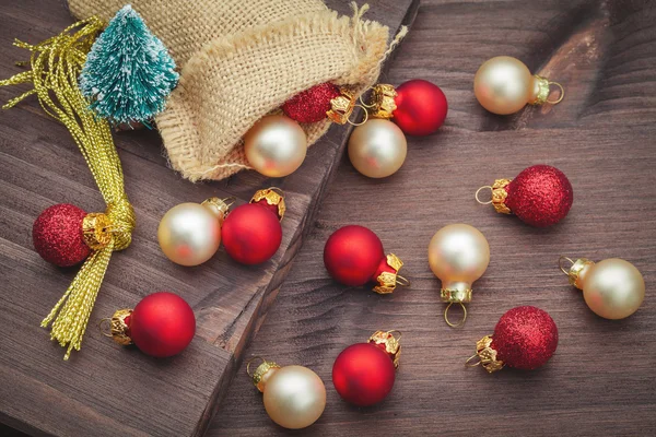 Christmas decoration with balls — Stock Photo, Image