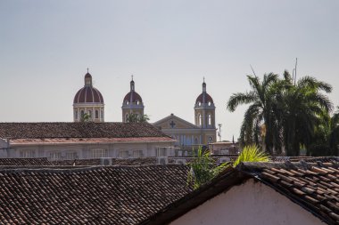 Granada Katedrali açık havada görünümünden Nikaragua