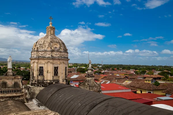 Catedral de Granada vista ao ar livre da Nicarágua — Fotografia de Stock
