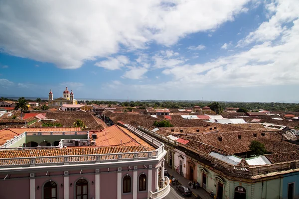 Vista da cidade de Granada da Nicarágua — Fotografia de Stock