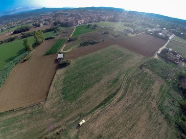 kırsal havadan görünümü