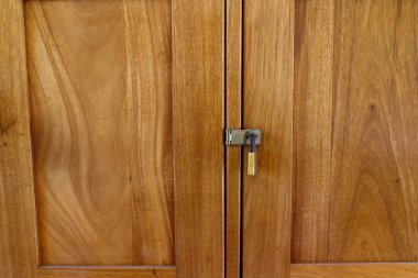 Asma kilit whit ahşap bacckground