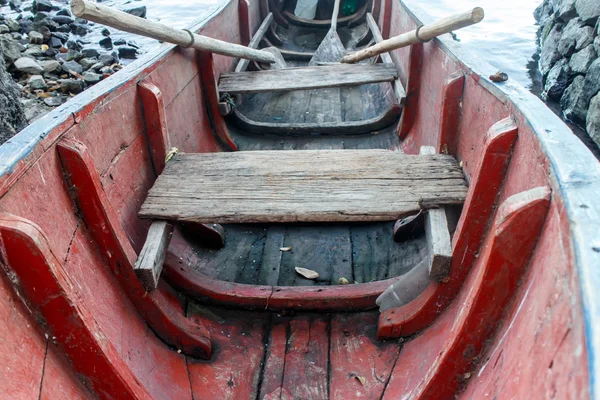 Velho barco de madeira em detalhe — Fotografia de Stock