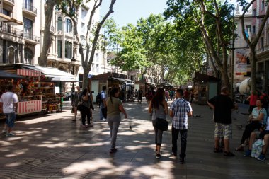 Barselona 'daki las Ramblas.