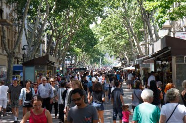 Barselona 'daki las Ramblas.