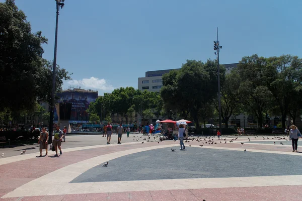 Katalonien Quadrat von Barcelona — Stockfoto