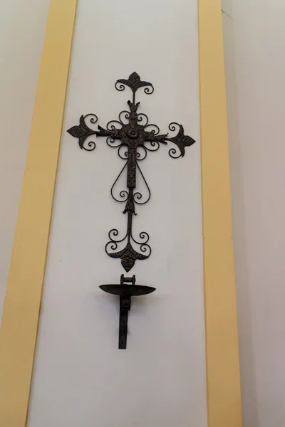 Catholic cross from a church — Stock Photo, Image