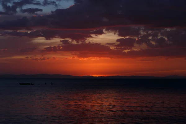 オメテペ島、ニカラグア湖の夕日 — ストック写真