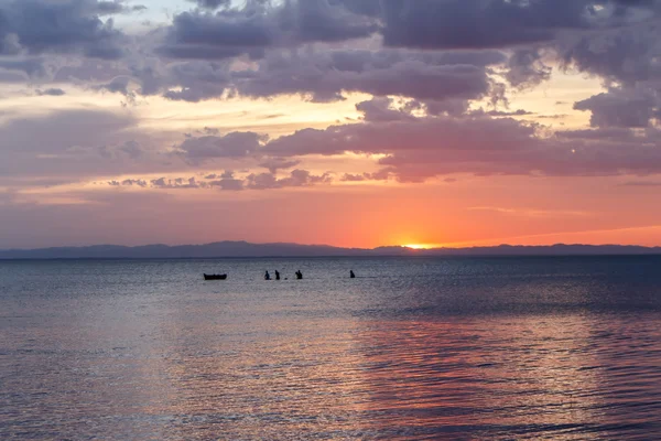 Suneshine でニカラグア湖ビュー — ストック写真