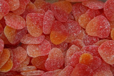 pile of candy hearts