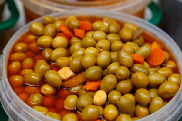 Olives in conserve — Stock Photo, Image