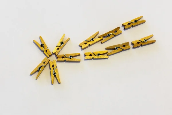 Küçük clothespin — Stok fotoğraf