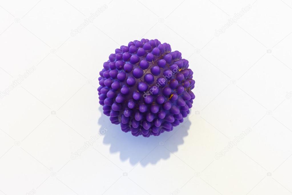 purple dog ball