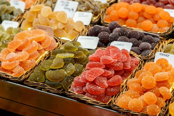 Frutos secos de um mercado — Fotografia de Stock