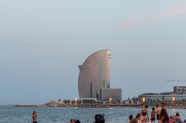 Plaja Barcelona görünümü