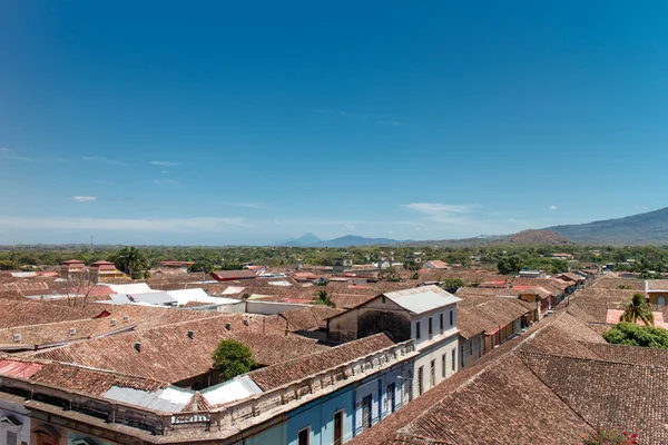 Видом на місто Гранада з Нікарагуа — стокове фото