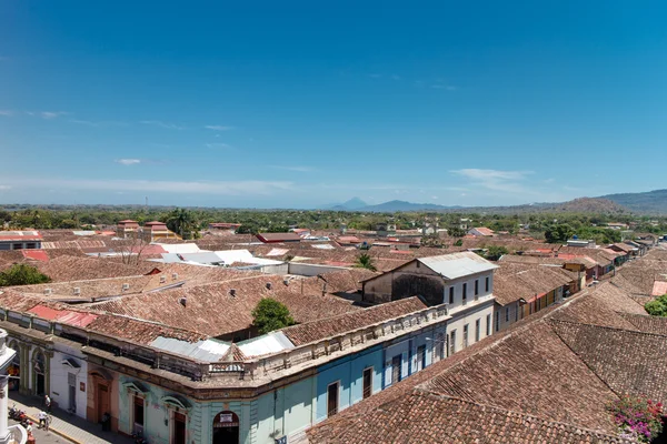 Granada město pohled z Nikaraguy — Stock fotografie