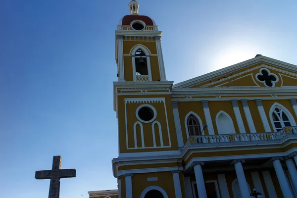 Granada Nicaragua Cathedral View — Stock Photo, Image