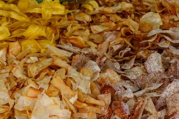 Banana, yuca, potato and Malanga Chips — Stock Photo, Image