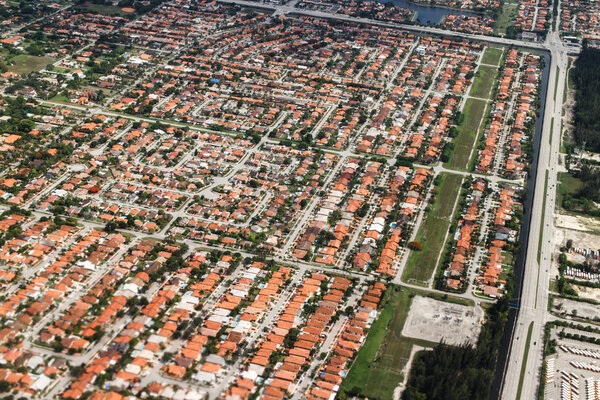 Aerial view of Miami