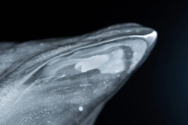 Аннотация Имитация Айсберга Льда Снегом Дождя Узорами Макрофото — стоковое фото