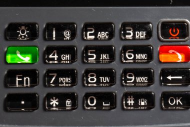 Geniş düğmeli cep telefonu, kapatma düğmeleri