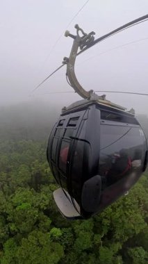 Virajlı Dağ Yolunda Eller Direksiyon Geniş Açı Sarı İşaretli İlk Kişi Seyahat Macerası Konsepti sırasında Görüldü