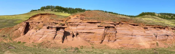 Vörös kanyon Kukmor, Tatarstan, Oroszország — Stock Fotó