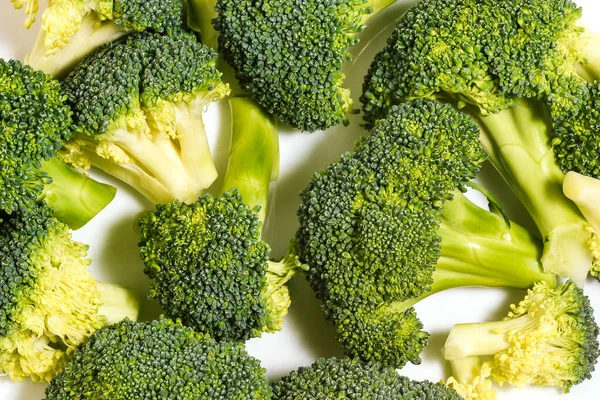 Cibo Sano Base Broccoli Freschi Primo Piano Ingredienti Preparazione Alimenti — Foto Stock