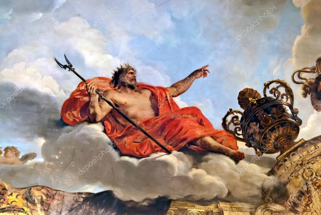 Ceiling Painting In Hercules Room Of The Royal Chateau