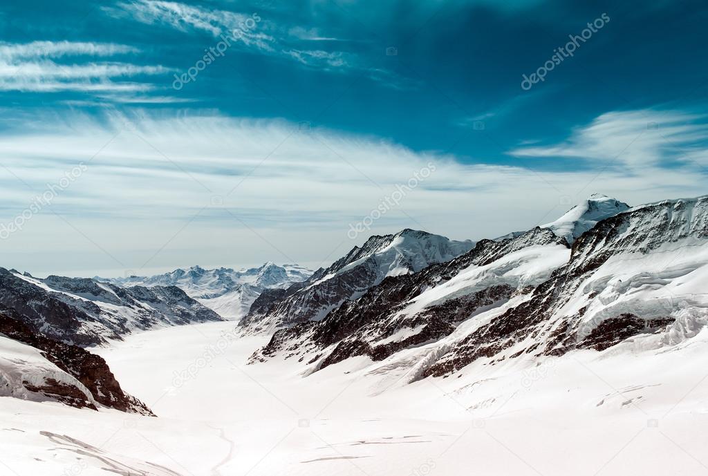 Swiss mountain, Jungfrau, Switzerland,