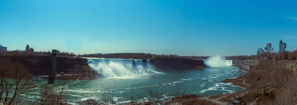 Kanada'dan, Niagara Falls, New York American Falls görüntülendi