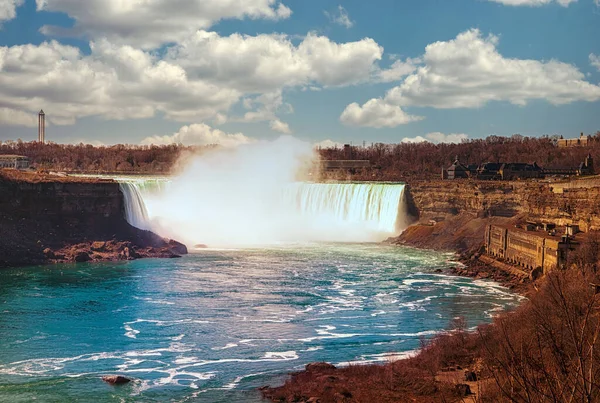 Niagara Amerikai Egyesült Államok Kanada Közé Tartozik — Stock Fotó