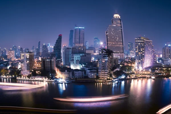 Bangkok City at night time — Stock Photo, Image