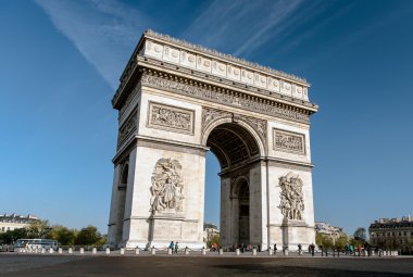 Arc de triomphe - zafer, paris, Fransa kemer