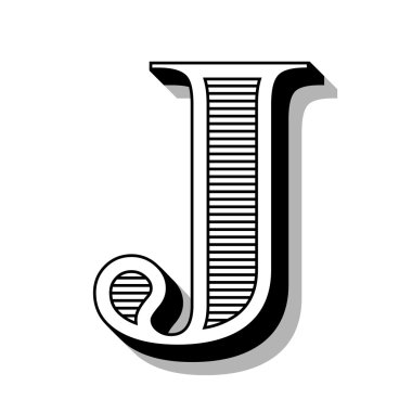 Çizgili yazı tipi.