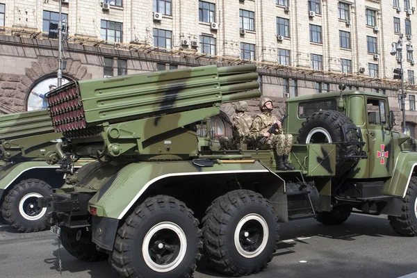 Parata militare del Giorno d'indipendenza di Ucraina — Foto Stock