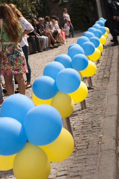 Kiev en Khreshchatyk desfile militar — Foto de Stock