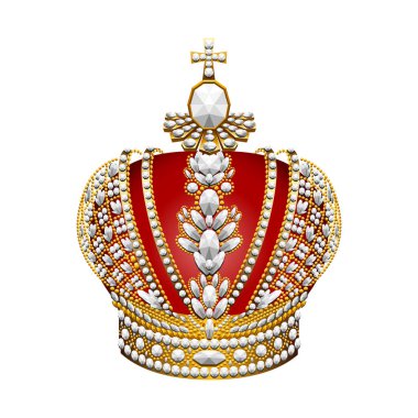 Koyu arkaplanda büyük altın kraliyet tacı