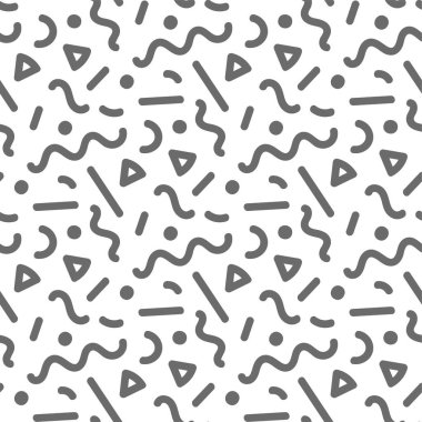 Basit memphis kusursuz şablon arkaplanı