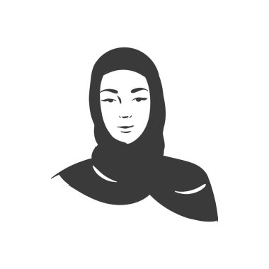 Müslüman Müslüman Müslüman Müslüman kadın tesettüre ve abaya portresi