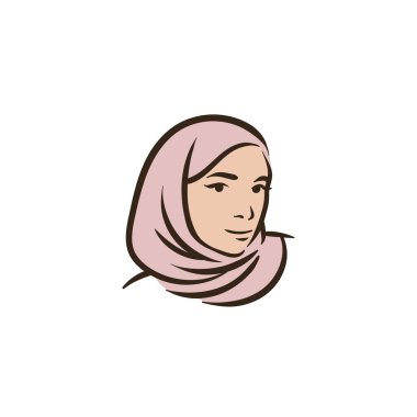 Müslüman Müslüman Müslüman Müslüman kadın tesettüre ve abaya portresi