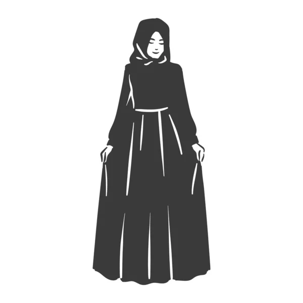 Мусульманська арабічна жінка з острова Хіджаб. — стоковий вектор