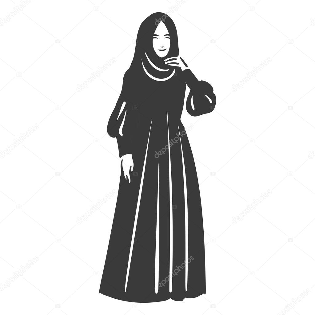 Muslim arabic islam woman in hijab fashion