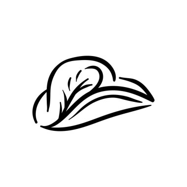 Korsan korsan şapka element vektör illüstrasyonu