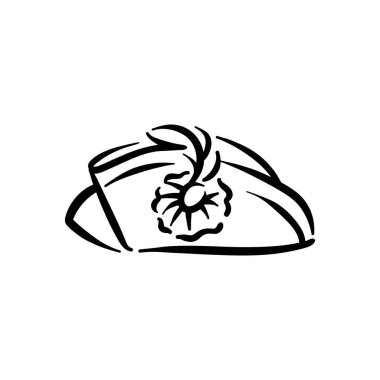 Korsan korsan şapka element vektör illüstrasyonu