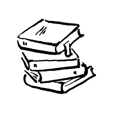 Cadı gizli büyü bilgisi kitapları elle çizilmiş.