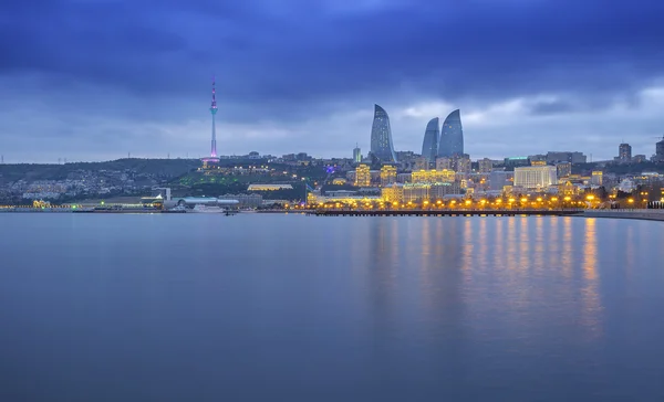 Naplemente, Baku, Azerbajdzsán Stock Fotó