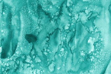 metin için boş kopya alanı olan kağıt rengi karton, mavi suluboya arkaplan tasarımı